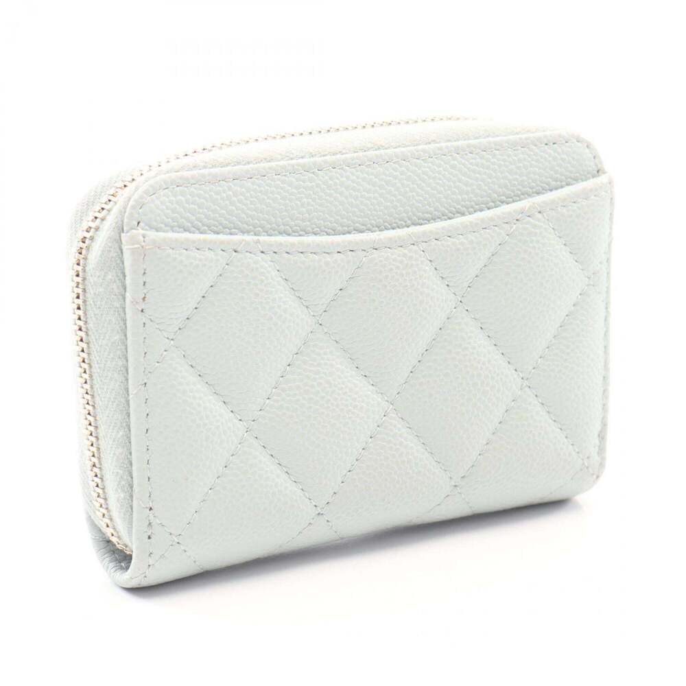 CHANEL Blue Caviar Leather Wallet - Picture 2 of 8